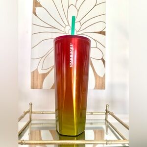 Starbucks 2022 Summer Heat Gradient Stainless Steel  Tumbler Cold Cup 24oz New